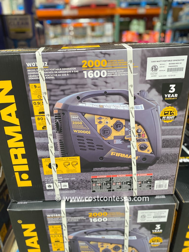 Whisper Quiet Camping Generator at Costco with 1600 RUNNING WATTs