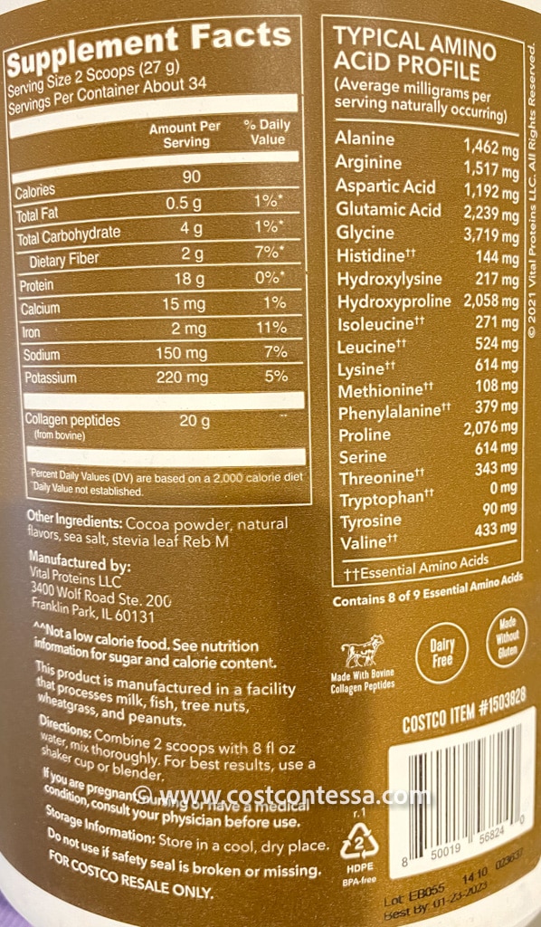 Costco Vital Proteins Collagen - CostContessa