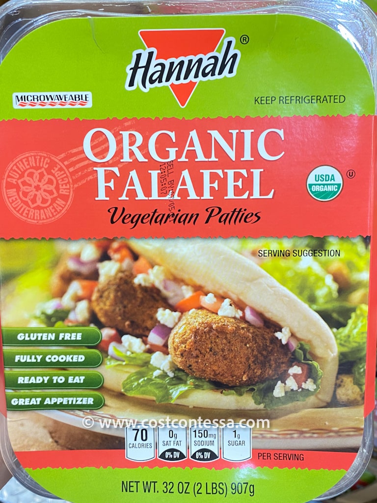 New at Costco Organic Falafel! Gluten Free, Vegetarian, Authentic Mediterranean Recipe - Fully Cooked - Find them in the Prepared Food Section!