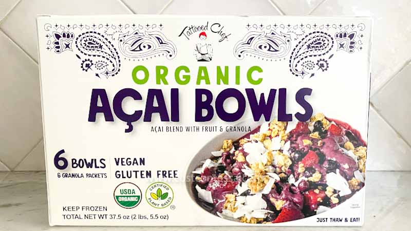 Tattooed Chef Organic Acai Bowl Frozen 4 ct  Sams Club