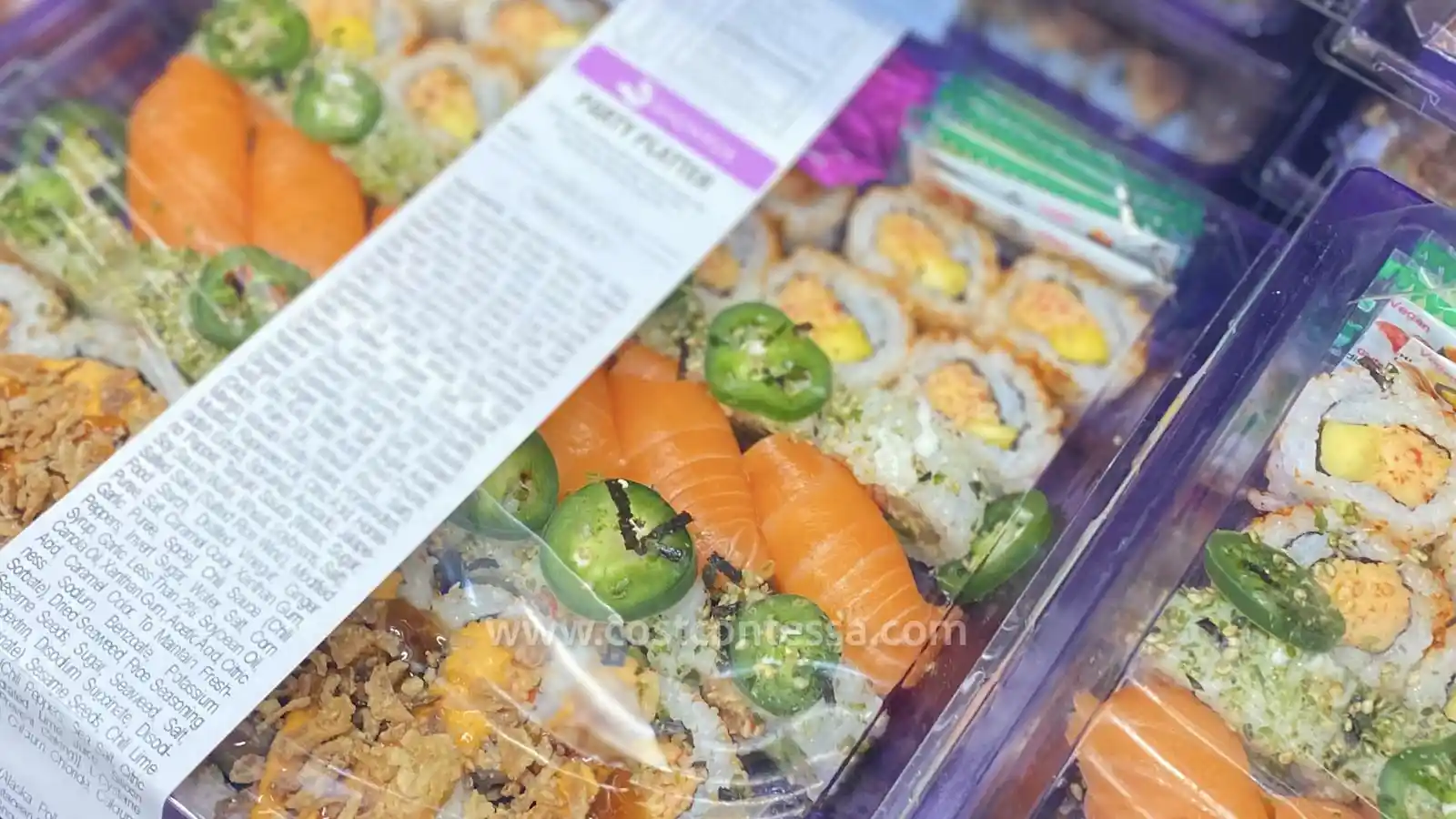 Okami sushi party tray#costco #japanesefood #fypシ