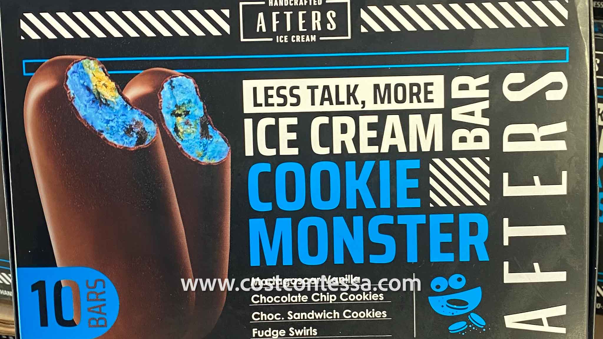 Cookie Monster Ice Cream Bars at Costco 1 Cookie Monster Frozen Ice Cream Bars - New Dessert Find at Costco