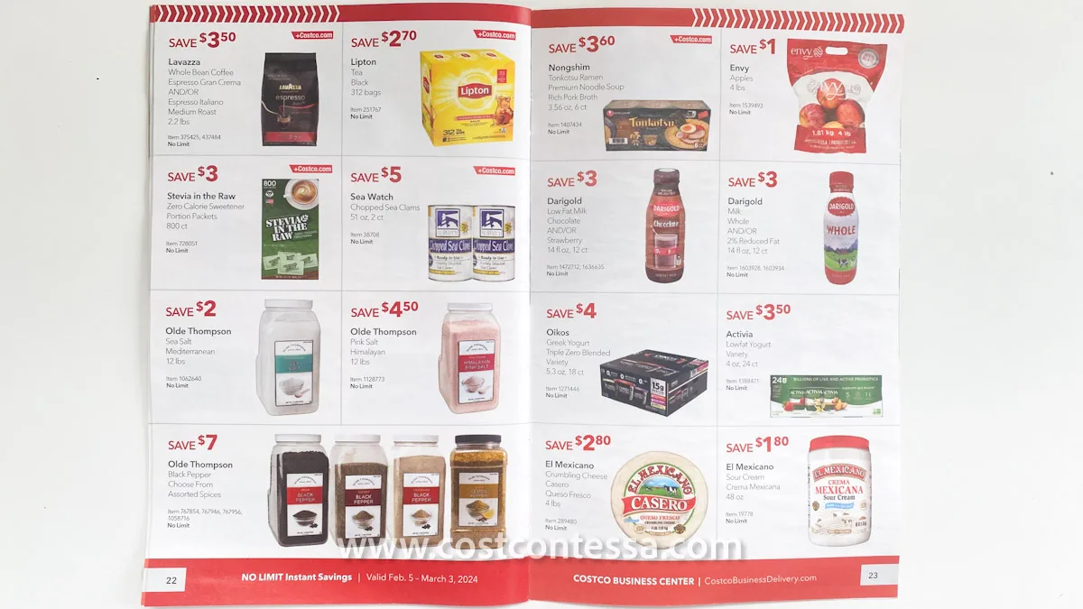 Costco Business Center Coupon Book February 2024 bulk buys and drinks