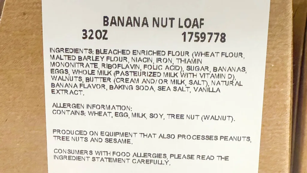 Banana Nut Loaf - New in Costco Bakery - CostContessa